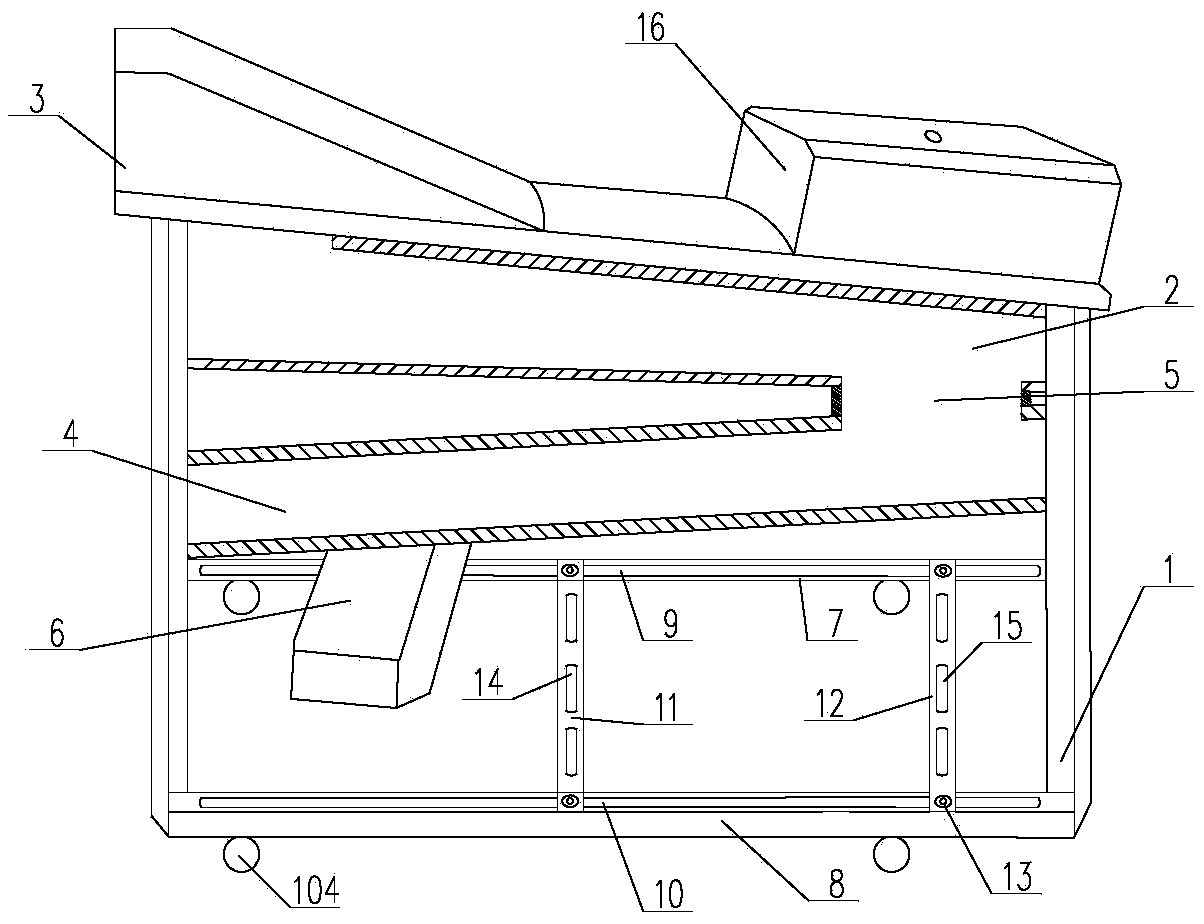 Double-threshing cabin-contained threshing machine