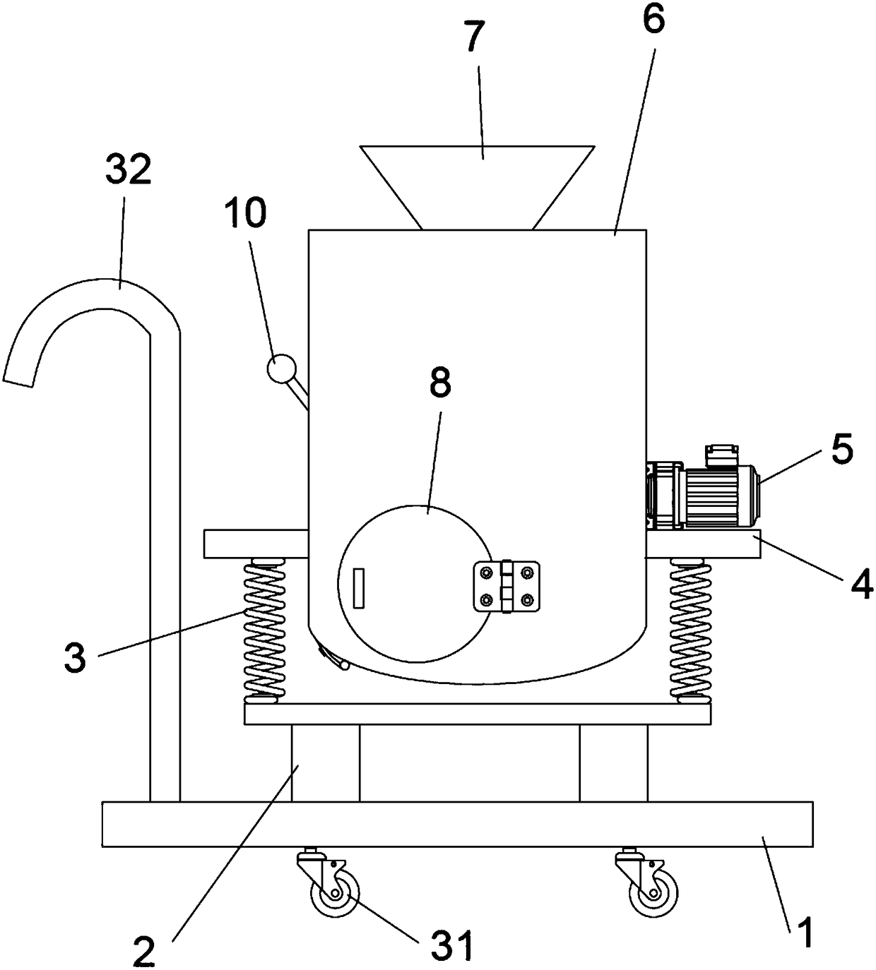 Small multifunctional tea frying machine