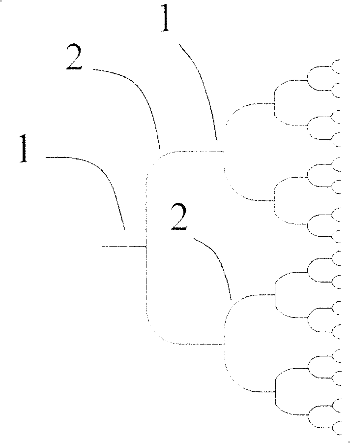 Compact 1XN light power shunt