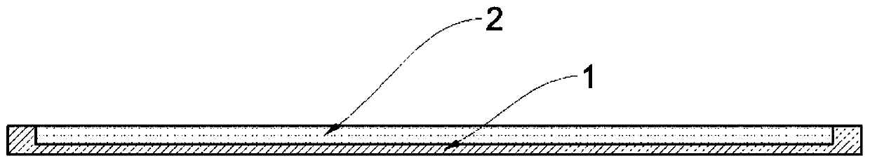 Floor tile based on marble stone materials and preparation method thereof