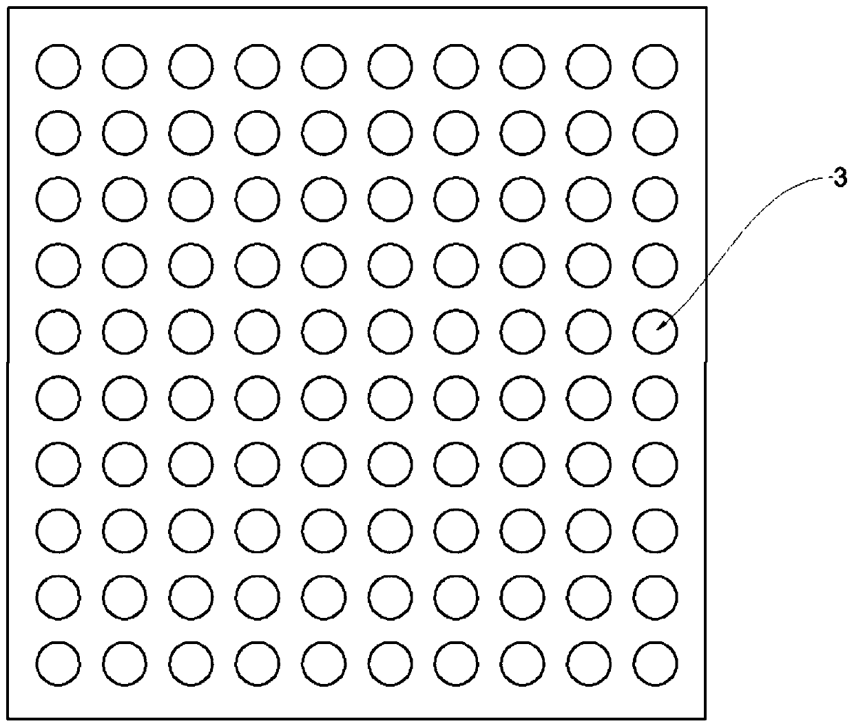 Floor tile based on marble stone materials and preparation method thereof