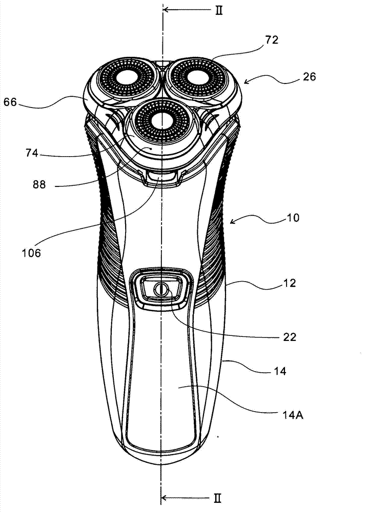 Rotary electric shaver