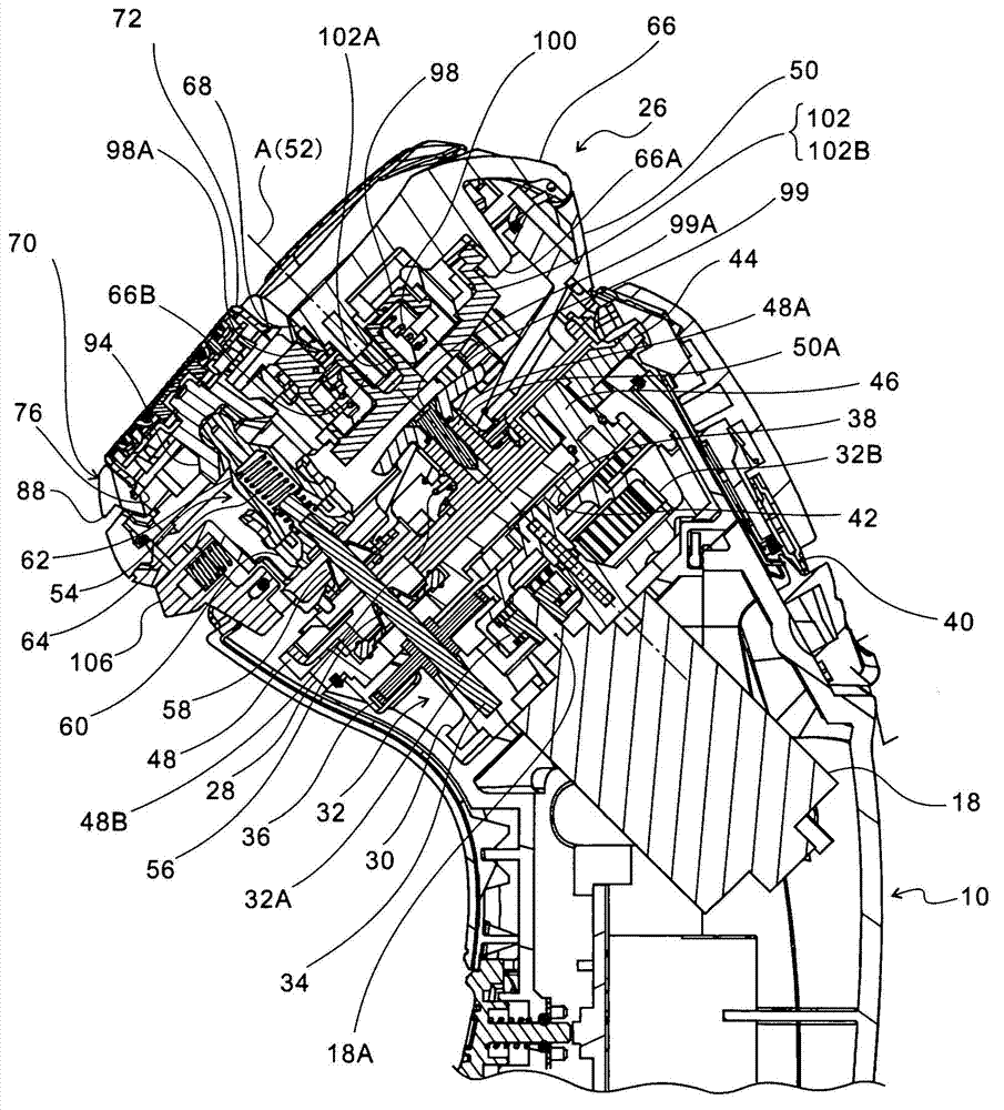 Rotary electric shaver