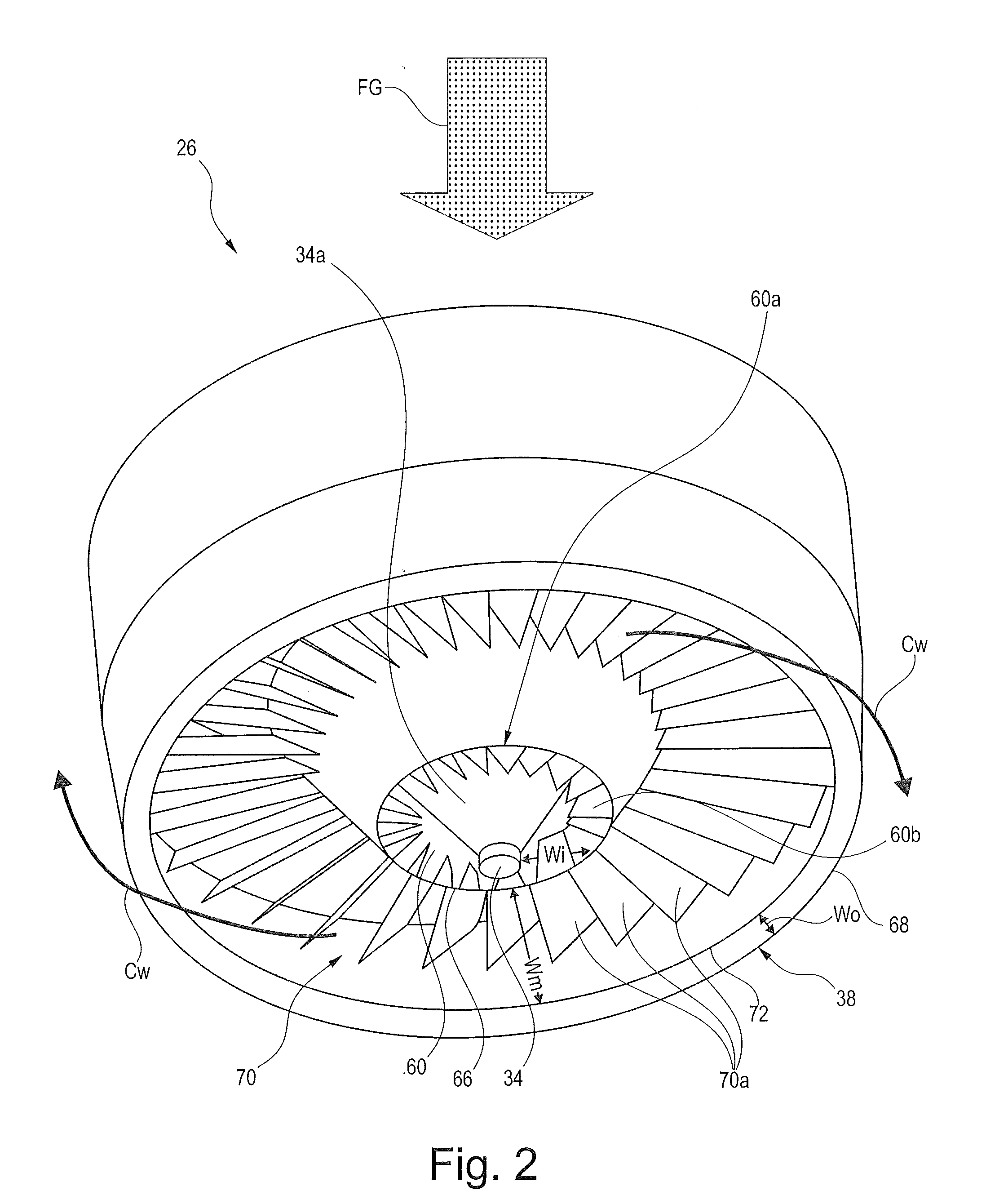 High rotational momentum disperser and use