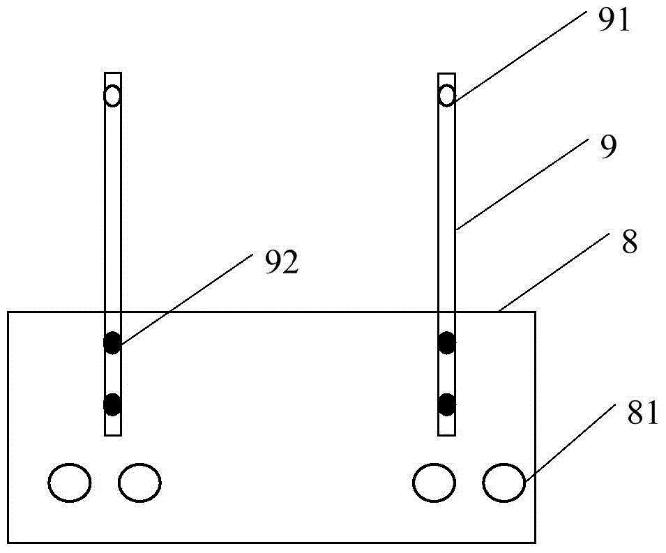 An inspection well aeration sand settling device