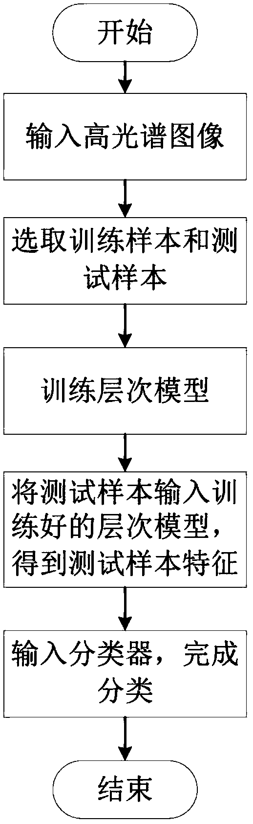 Hyperspectral image classification method and system based on correlation entropy principle