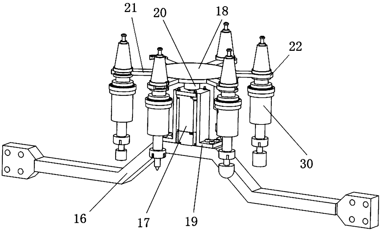 A high-speed, high-precision five-axis ultrasonic machining machine tool