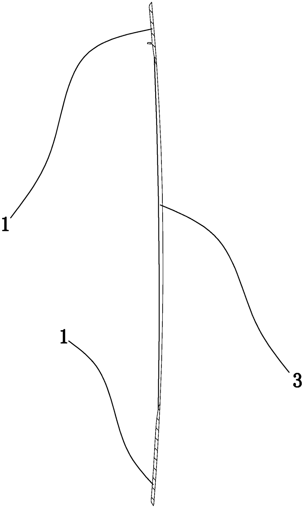 Automatic liquid-blocking type plastic glass and curtain-coating method