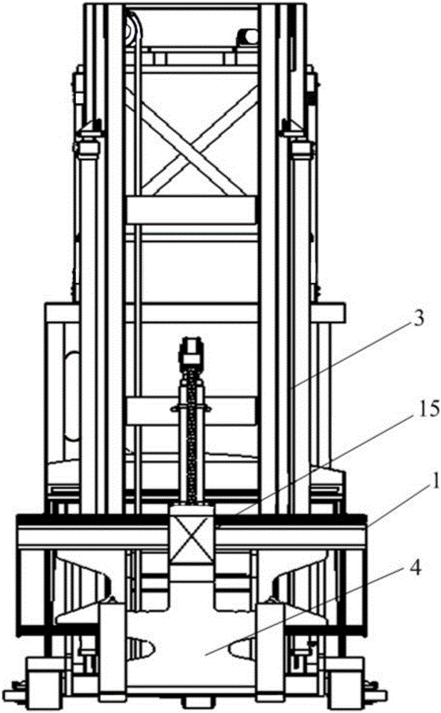 Unmanned electric trackless three-way stacker forklift