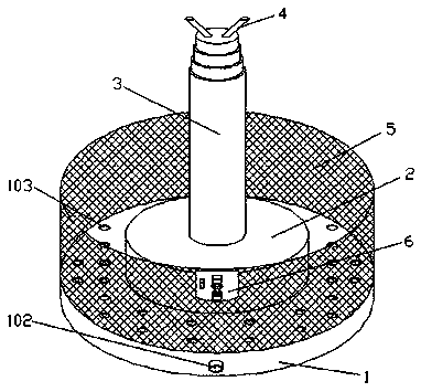 Suspension device for setting off firecrackers