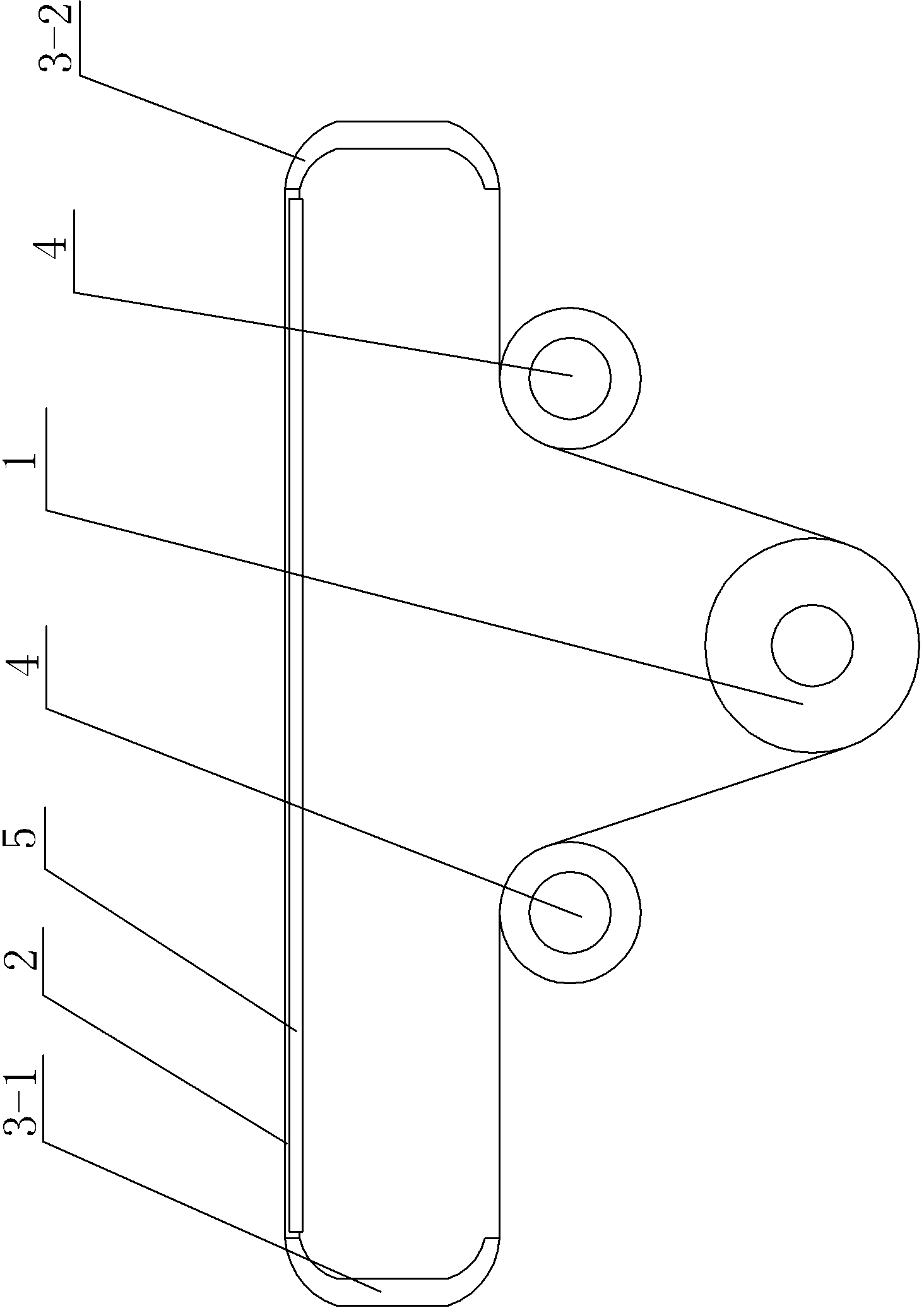 Narrow lifting chain traversing conveyor