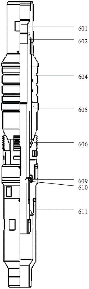 Multistage fracturing tool pipe column of continuous oil pipe and construction method