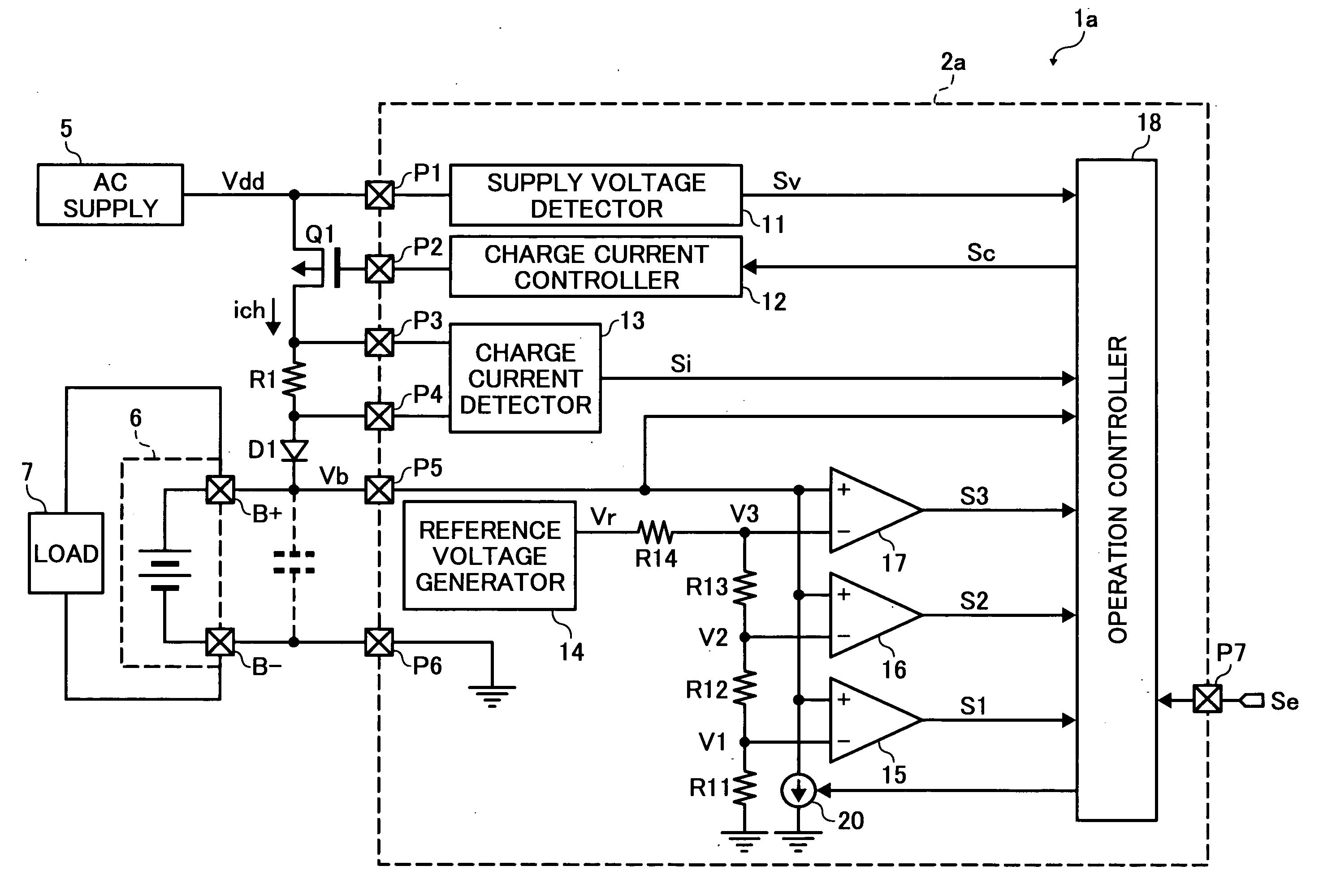 Charge control circuit, charging device, and connection checking method