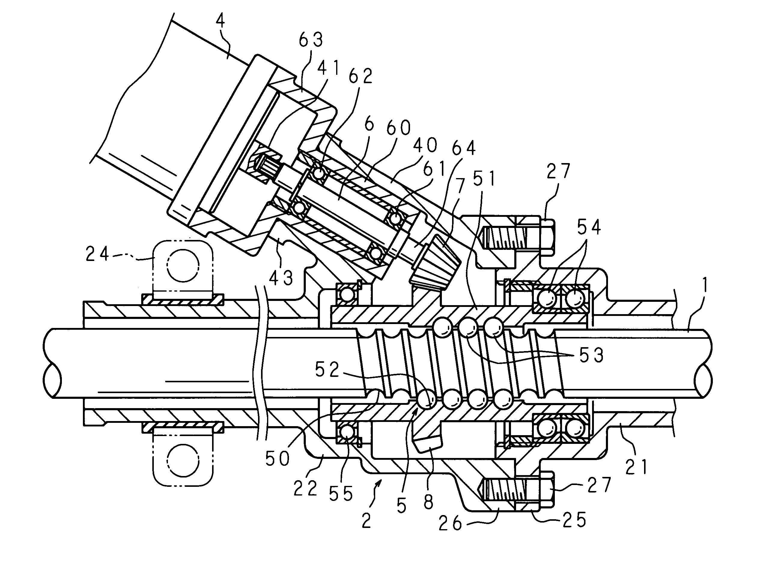 Steering apparatus for vehicle