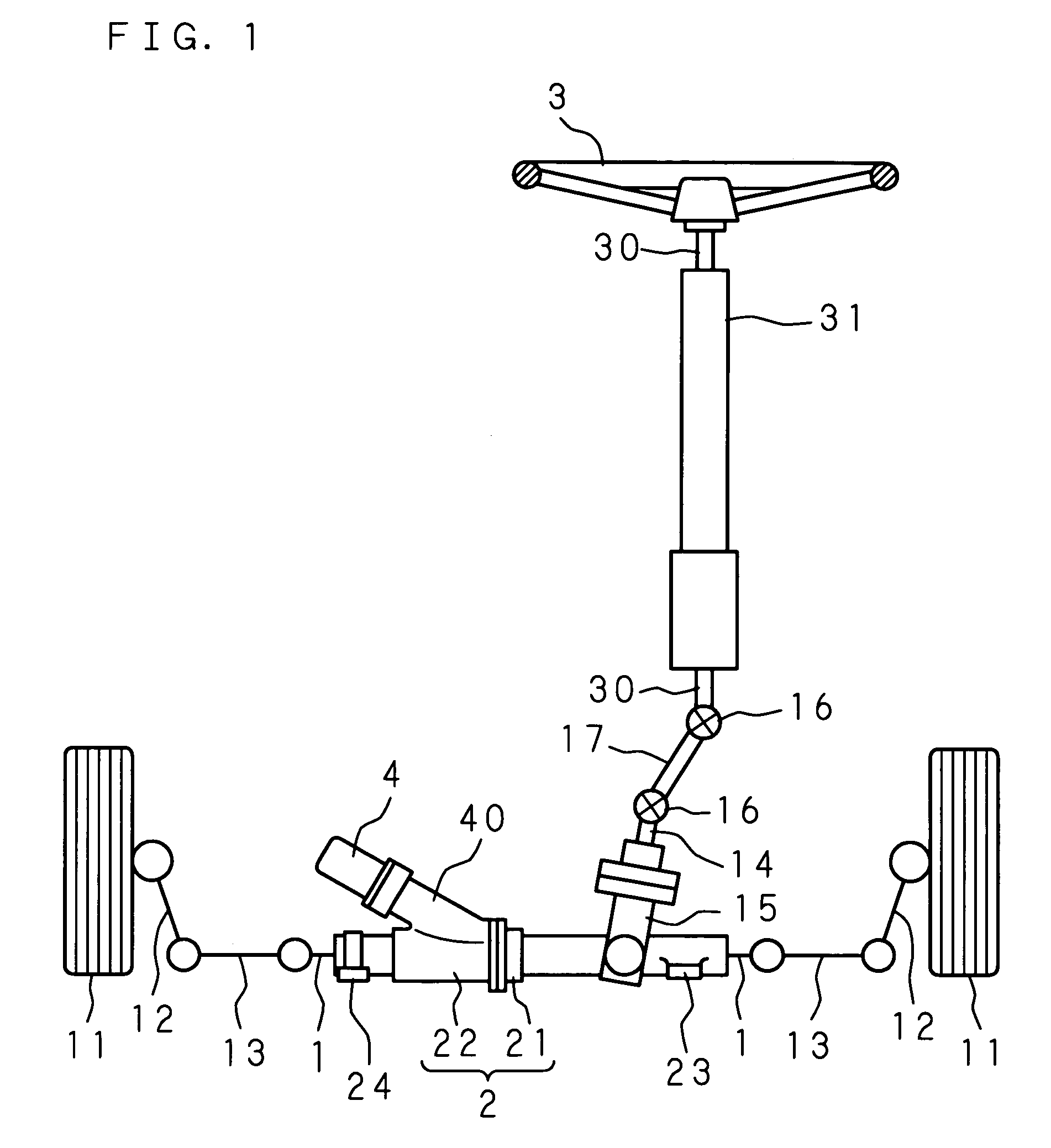 Steering apparatus for vehicle