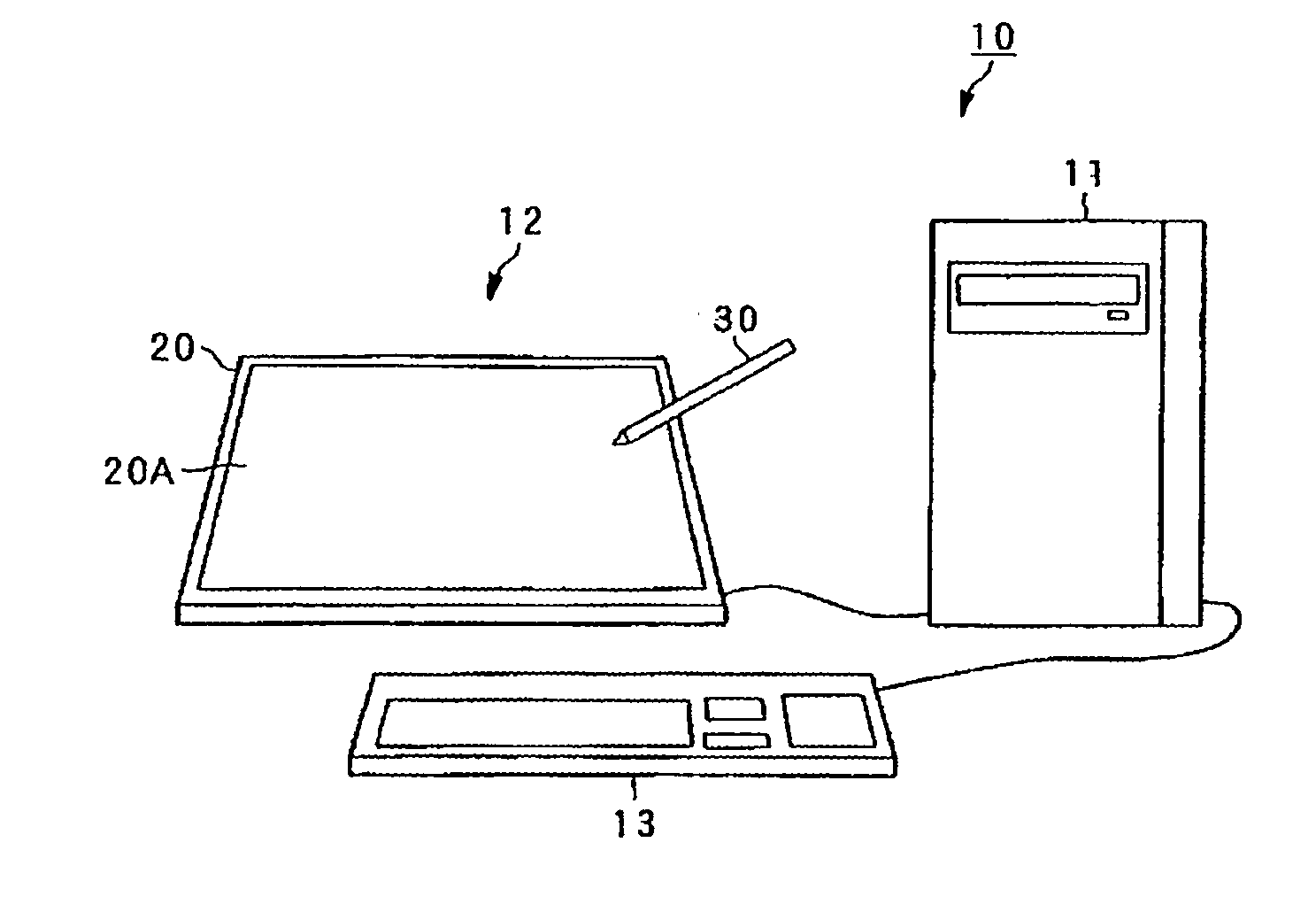 Position input device and computer system