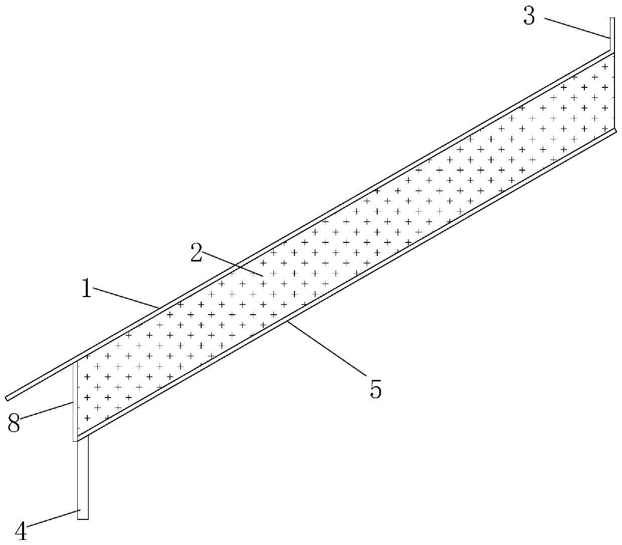 Portable slope runoff water and sand collecting tank