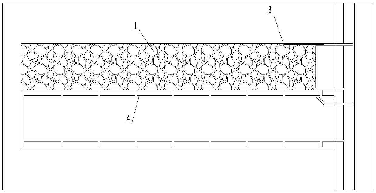 Goaf circulating grouting and filling system for treating solid waste