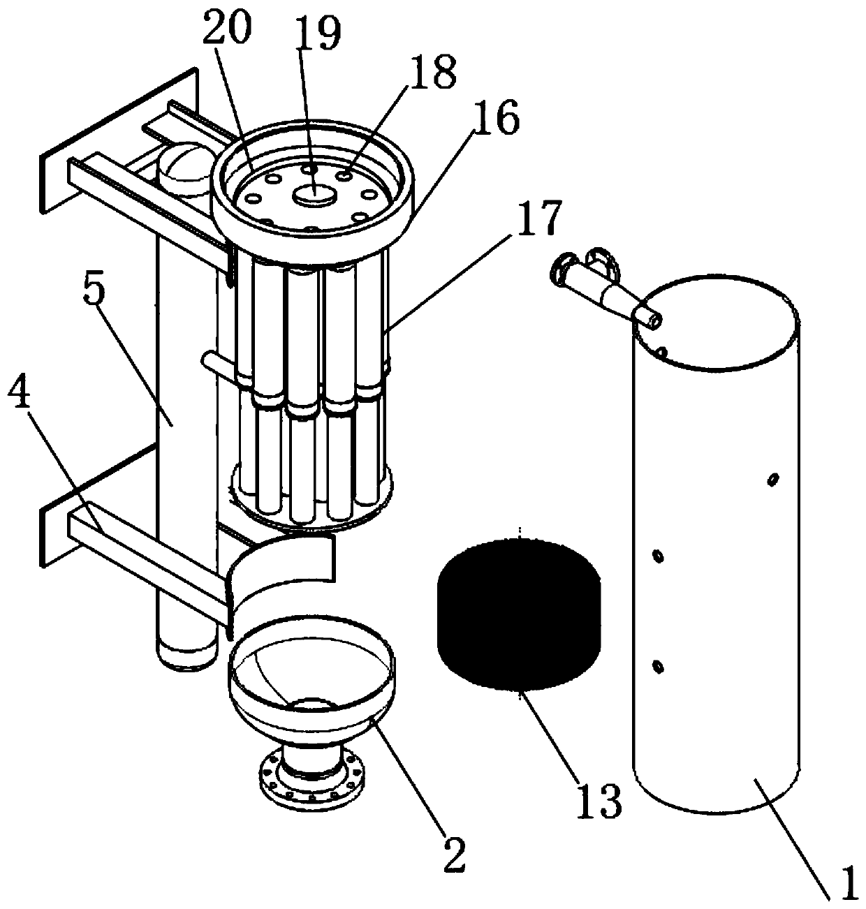 Wastewater treatment device capable of detecting water quality on line