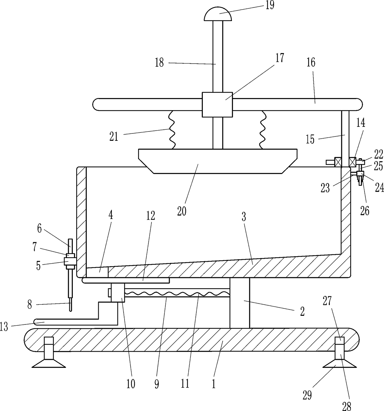 Equipment for applying cement on back face of ceramic tile for building construction