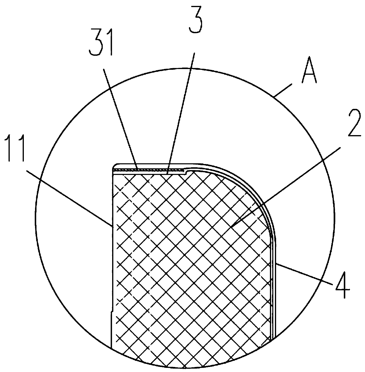 3D full-curved-surface refrigerator door body and manufacturing technology thereof