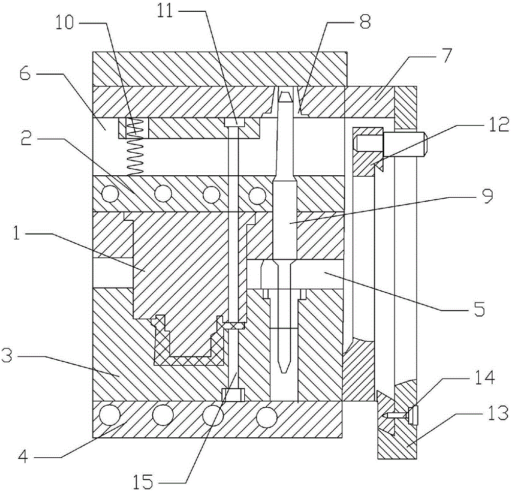 Pressing die for meter housing