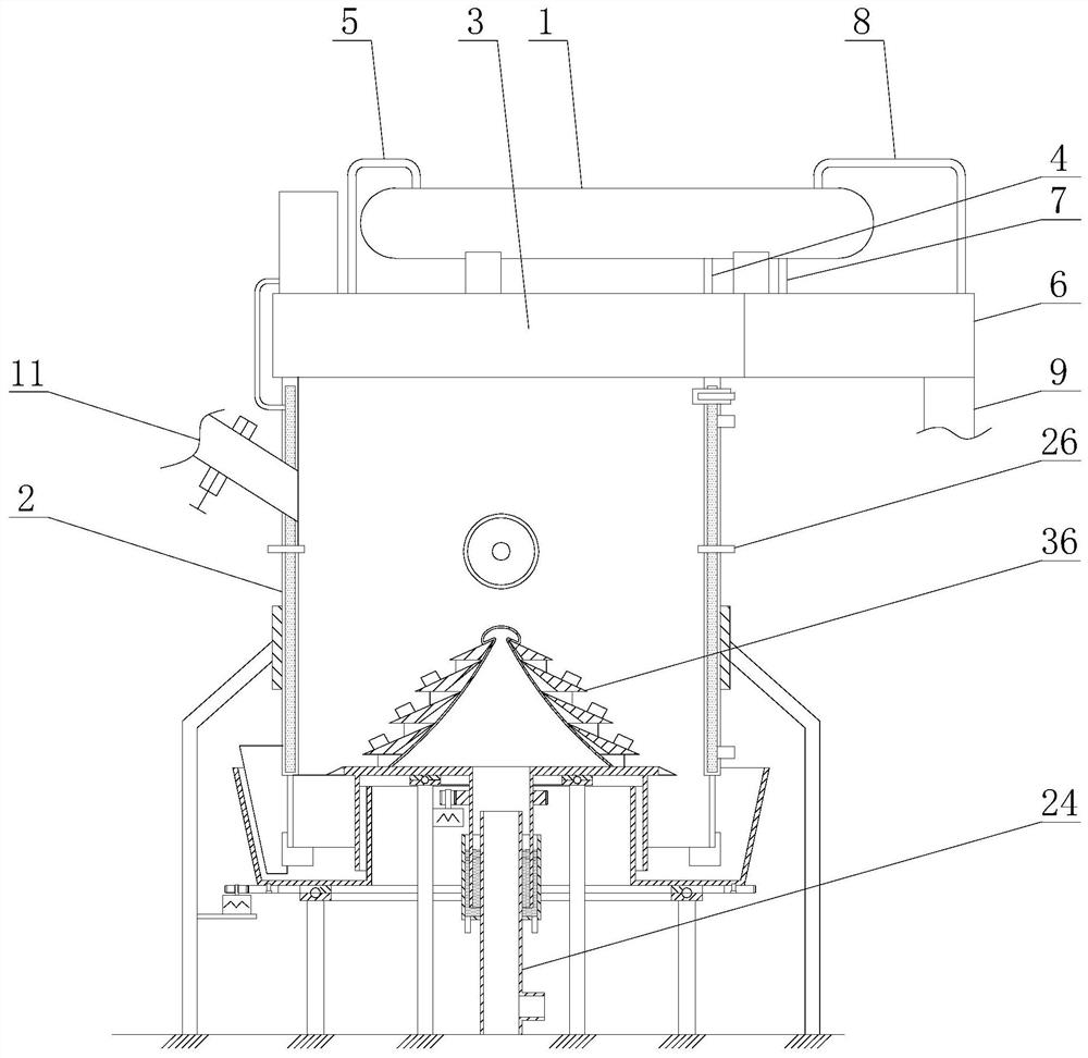 Biomass pyrolysis and gasification incinerator with differential rotating bed