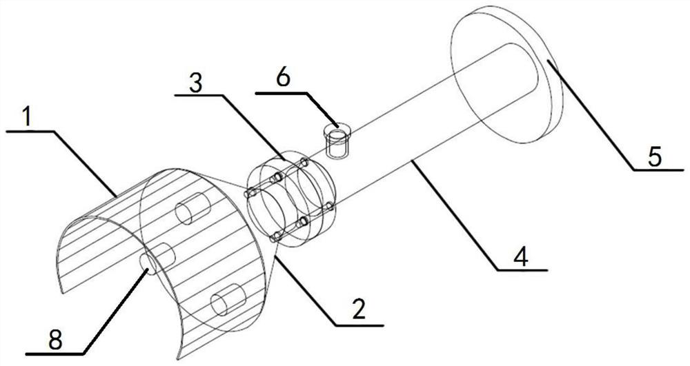 Cable penetrating device for fuel cabin of dual-fuel ship and using method of cable penetrating device