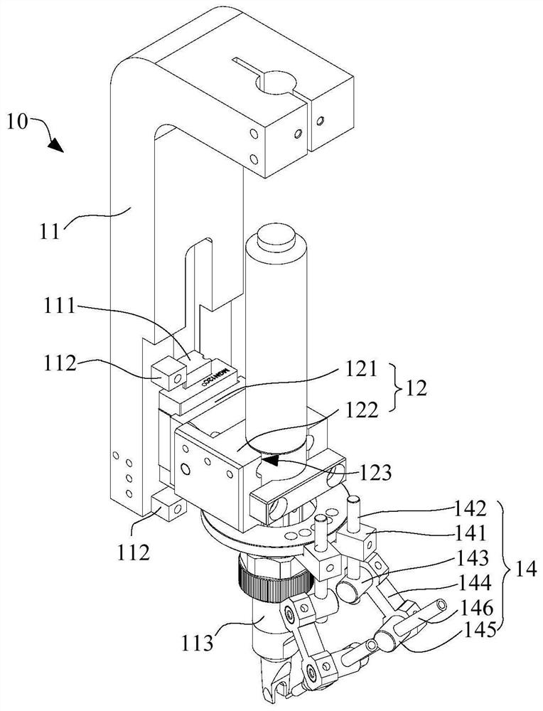 Welding device and multi-shaft welding equipment