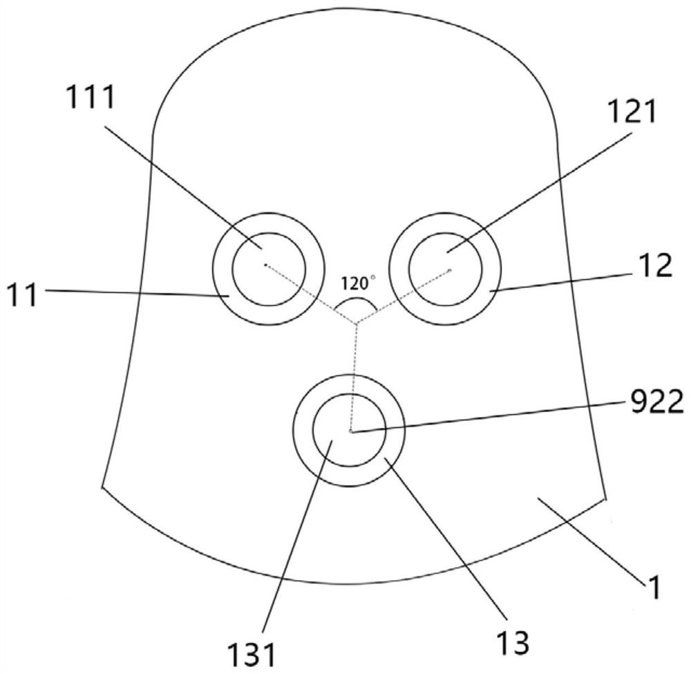 Thighbone screw placement module and manufacturing method thereof