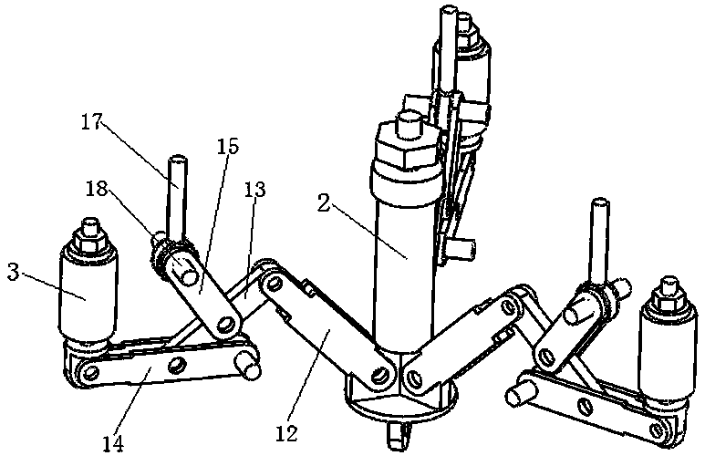 Three-phase circuit breaker and its operating mechanism with finished products of each phase