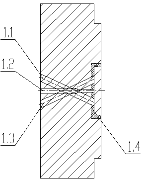 High-temperature high-pressure combustion structure of pure oxygen combined heat carrier generator