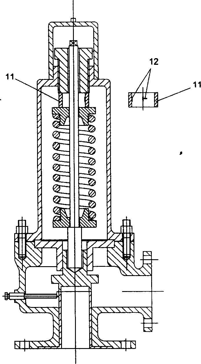 Safety valve with on-line detection function and detection system therefor