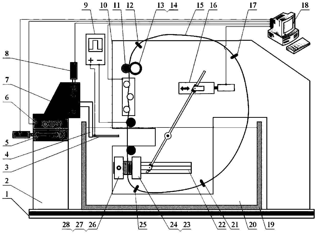 One-way annular wire conveying system for electrolytic wire cutting