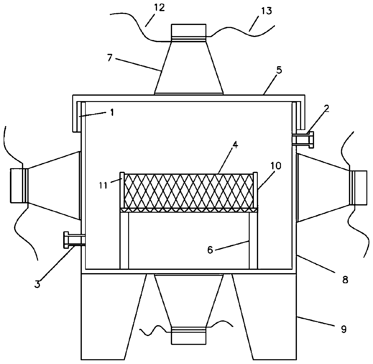 Ultrasonic triggering auxiliary device and method for self-repairing microcapsule of cement-based material