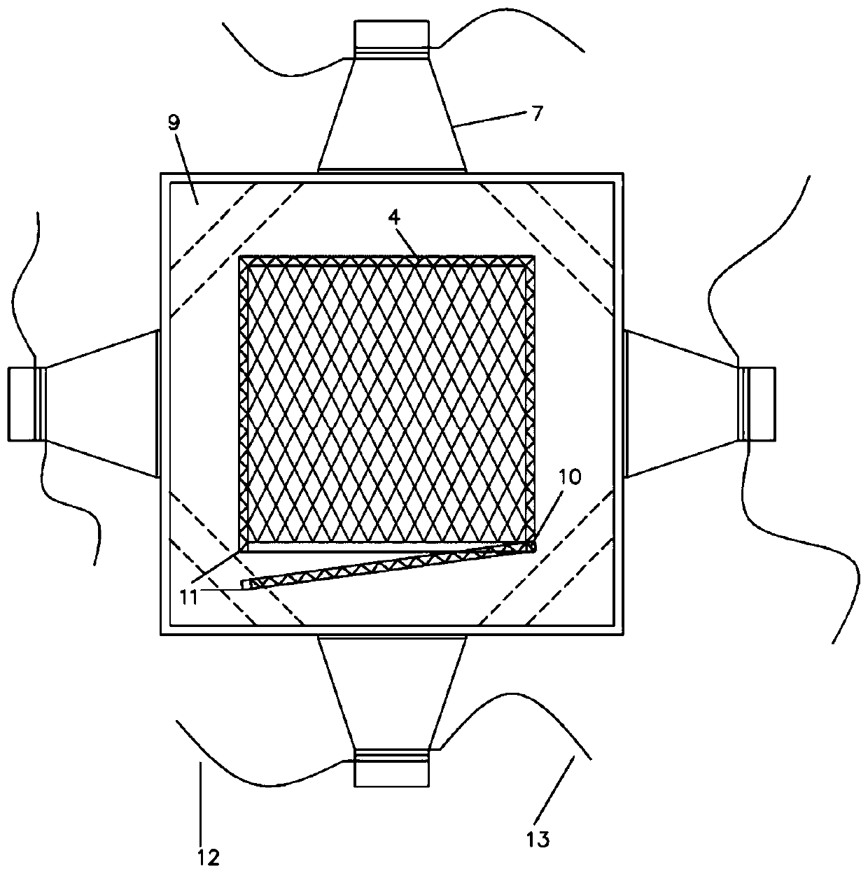 Ultrasonic triggering auxiliary device and method for self-repairing microcapsule of cement-based material