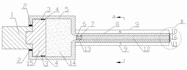 Vehicle collision magnetorheological shock absorber