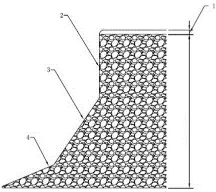 Arsenic sandstone slope treating method