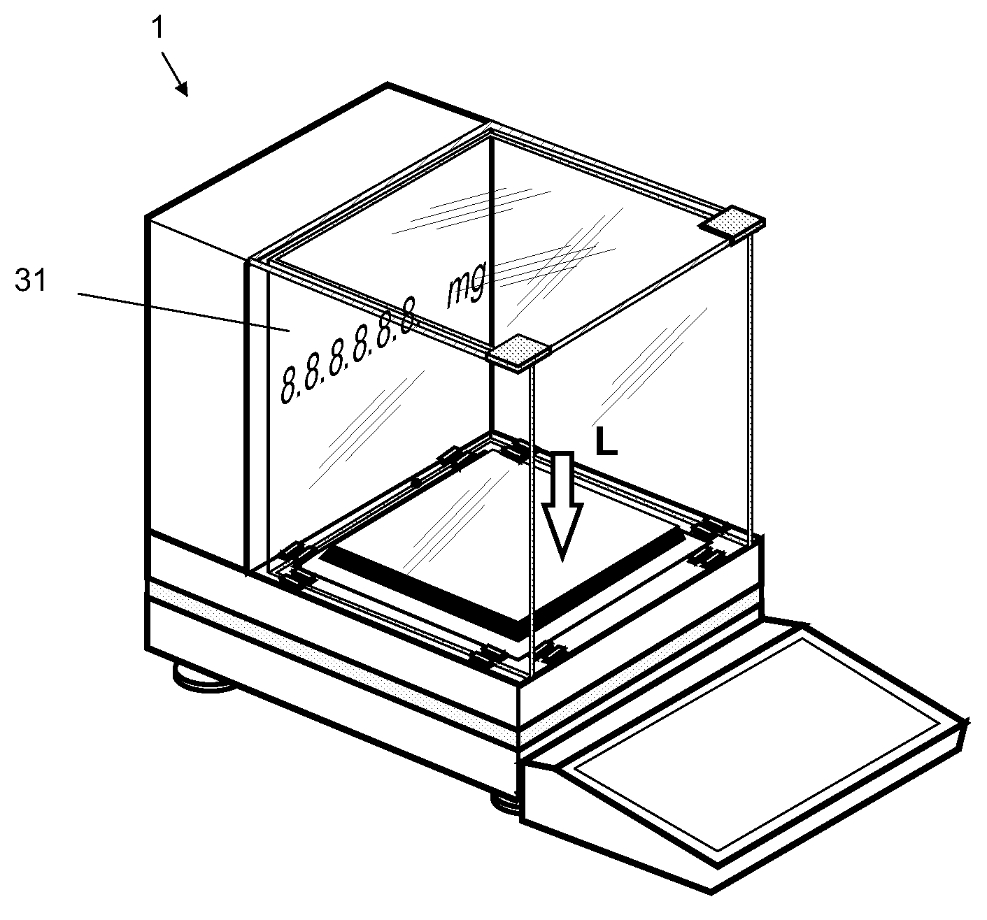 Signal-processing method for use in a force-measuring device and force-measuring device