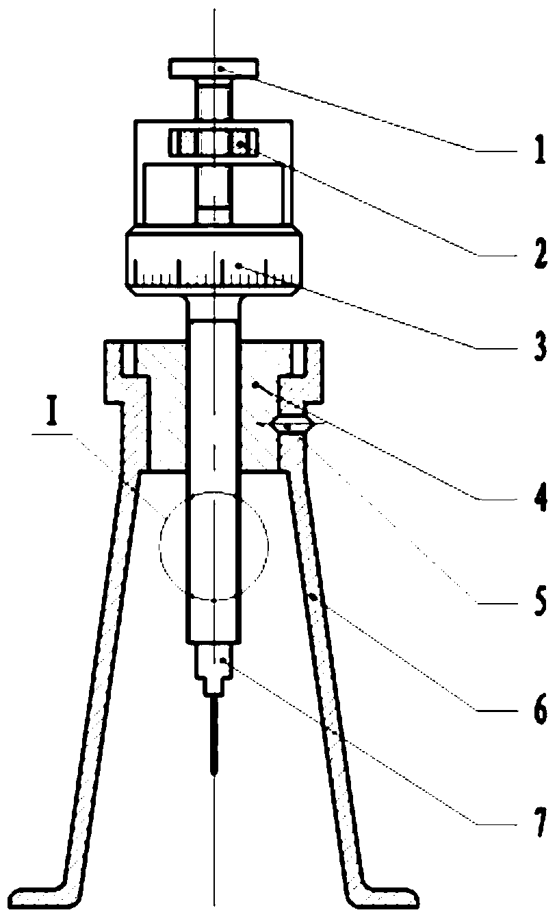 Liquid dropping device used for measuring static contact angle