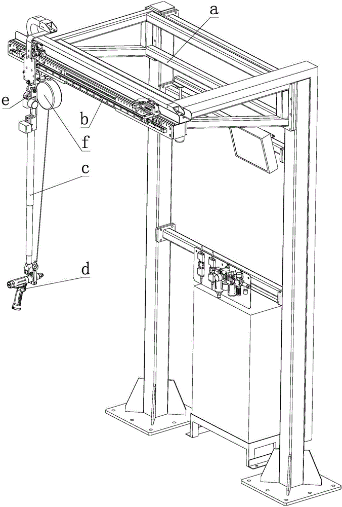 Bolt screwing-down device