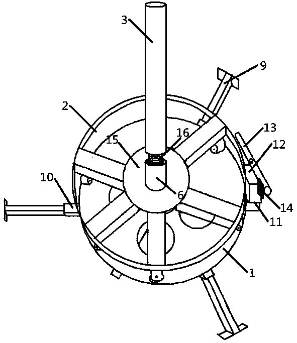 A combined vertical cable pay-off frame