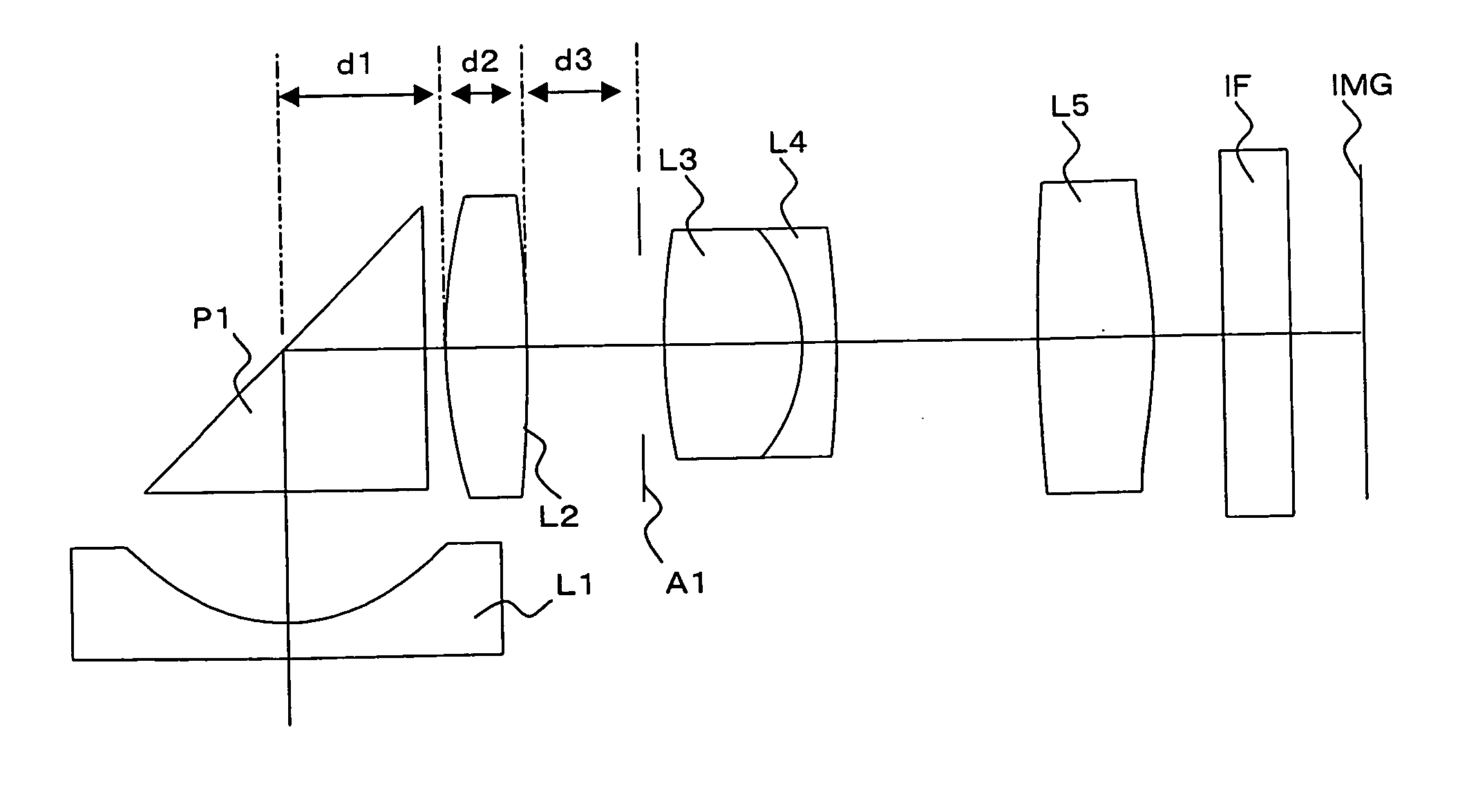 Wide angle lens system and camera