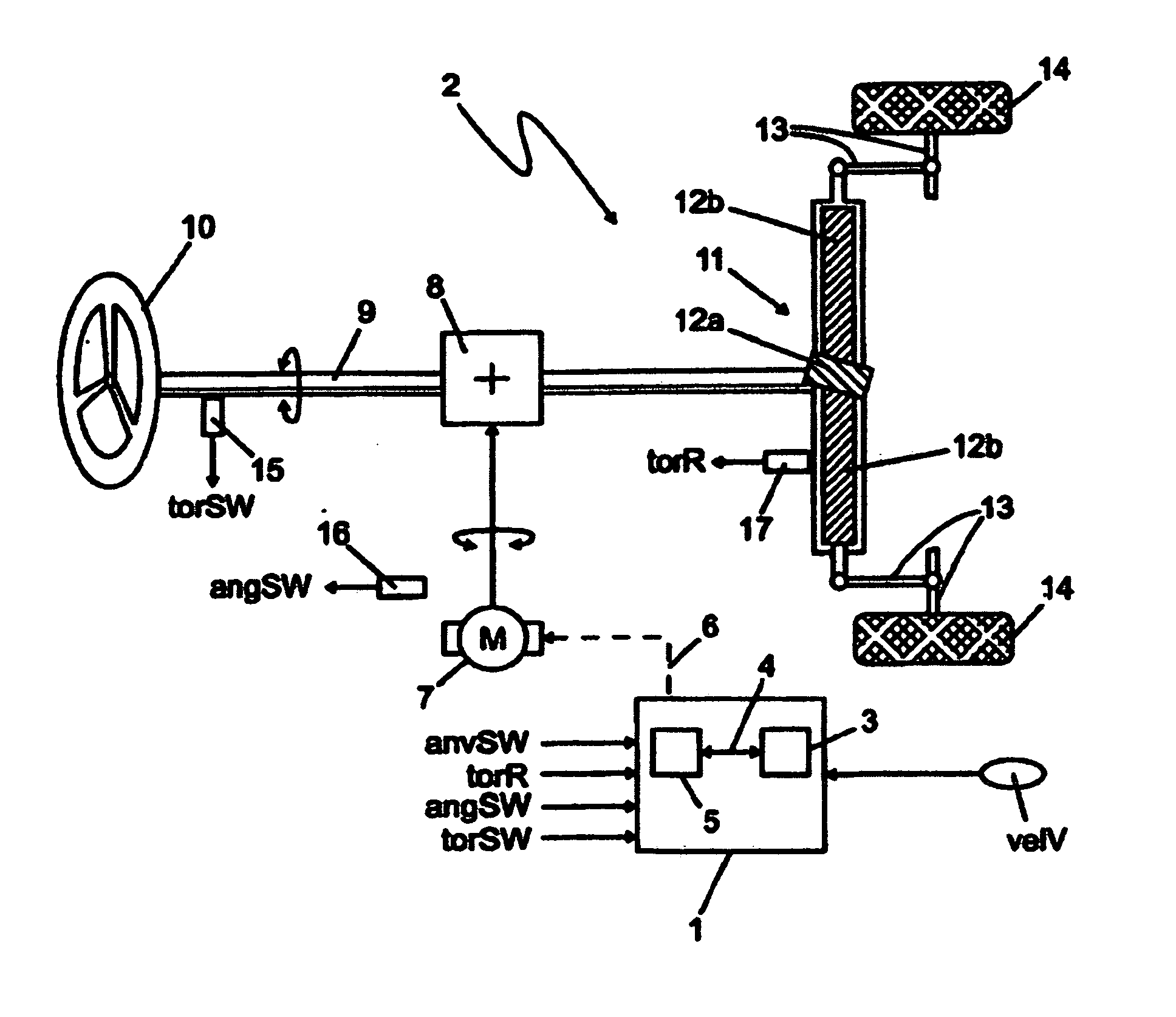 Determining a target steering torque in a steering device