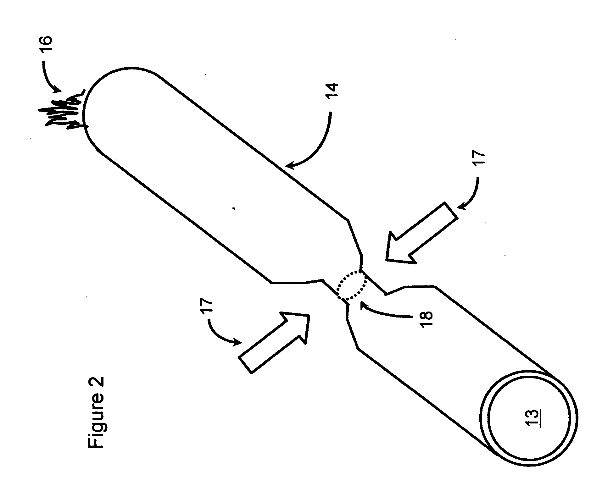 Deformed pipe method of extinguishing oil fires