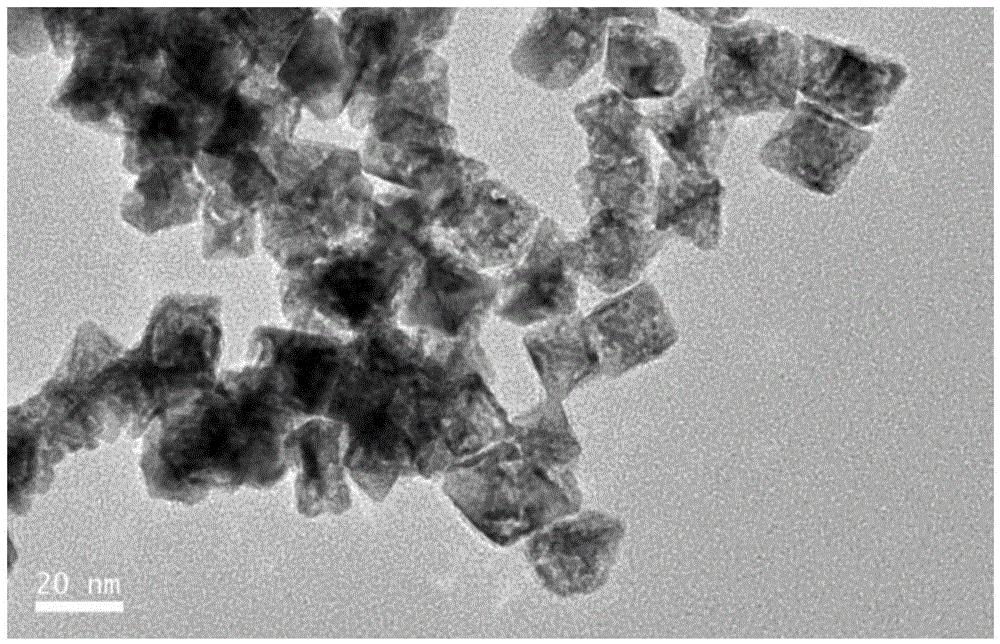 Preparation method for porous PtAg@Pt octahedral nanoparticle