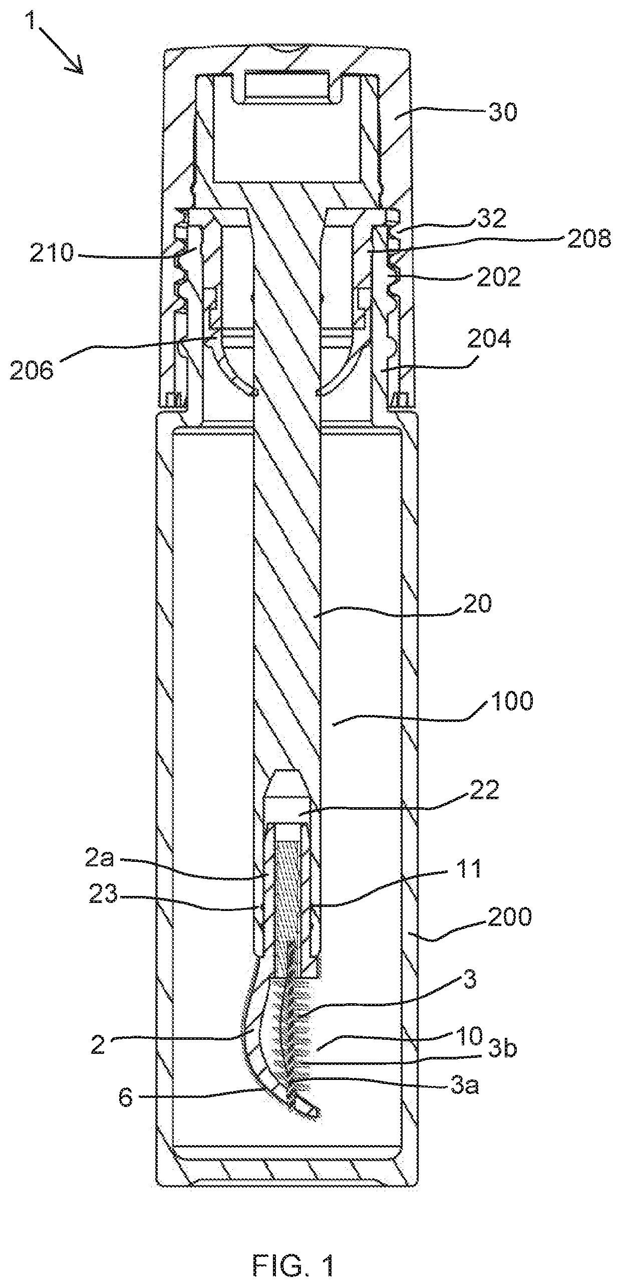 Cosmetic applicator with separate brush and molded applicator structures