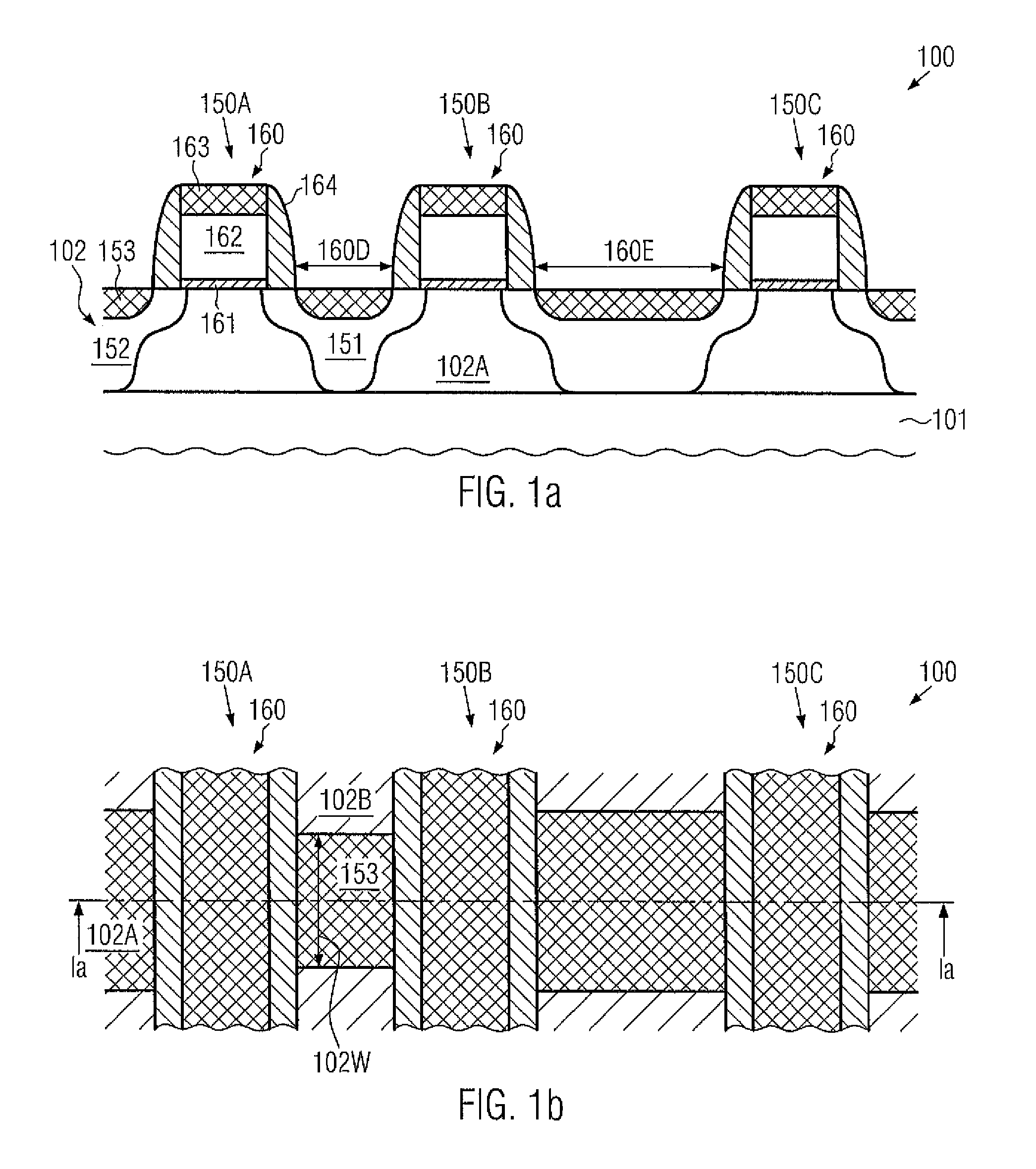 Semiconductor device comprising a buried capacitor formed in the contact level