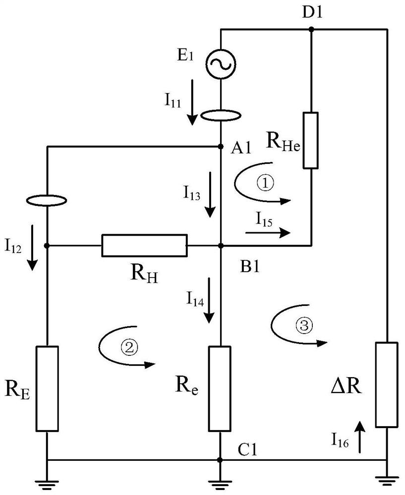 Grounding resistance calculation method and device of tower grounding device and terminal equipment