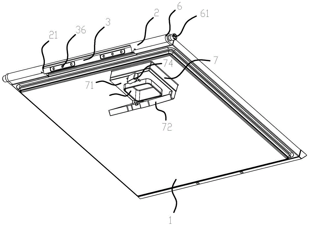 Door sheet system for water-tank-type cleaning device